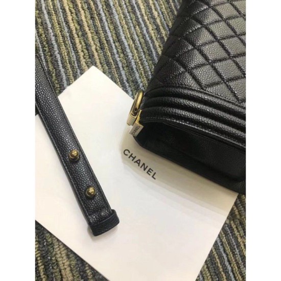 Replica Boy Flap Borse in vitello stampato A67086 Black Bronze Hardware