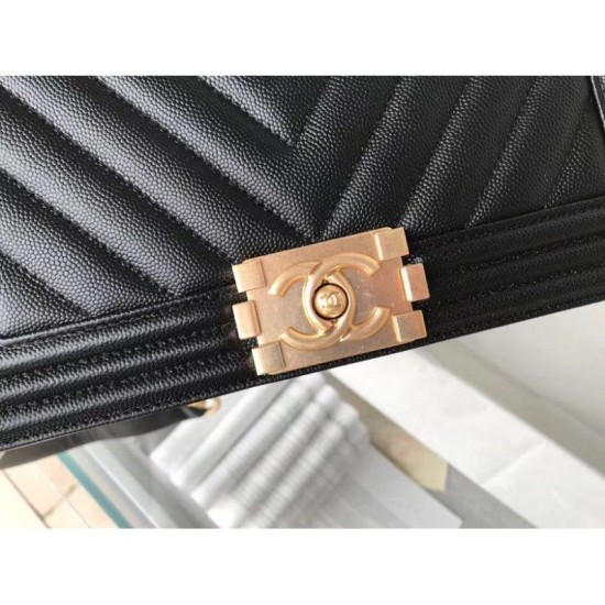 Replica Borsa Le Boy Chevron A67086 Nera