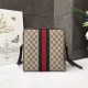 Replica Ophidia GG piccola borsa messenger 547926 Caffè scuro