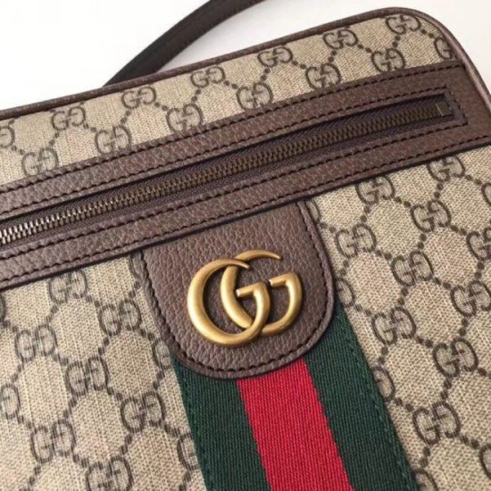 Replica Ophidia GG piccola borsa messenger 547926 Caffè scuro