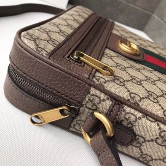 Replica Ophidia GG piccola borsa messenger 547926 Caffè scuro