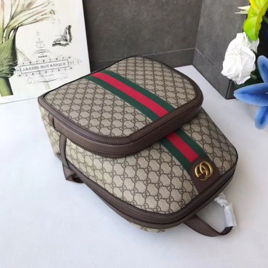 Replica Ophidia GG Zaino medio 547967 Caffè scuro