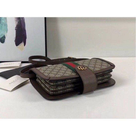 Replica Ophidia GG messenger bag 548304 Caffè scuro
