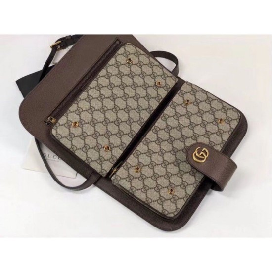 Replica Ophidia GG messenger bag 548304 Caffè scuro