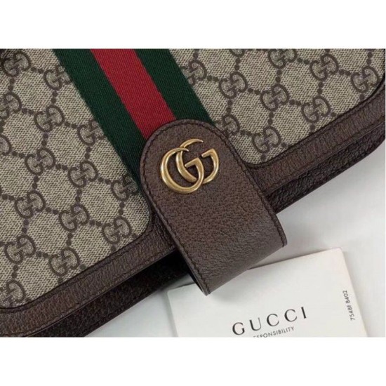 Replica Ophidia GG messenger bag 548304 Caffè scuro