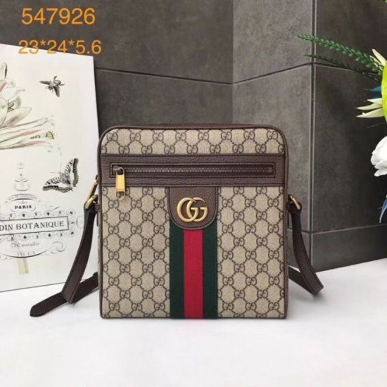 Replica Ophidia GG piccola borsa messenger 547926 Caffè scuro