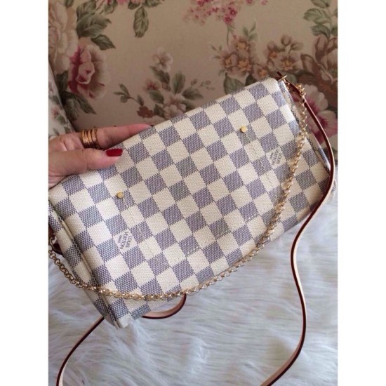 Replica Borse Favorite MM Damier Azur N41275