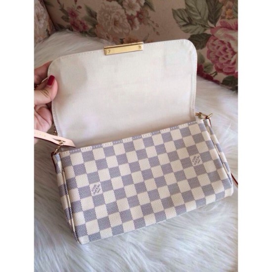 Replica Borse Favorite MM Damier Azur N41275
