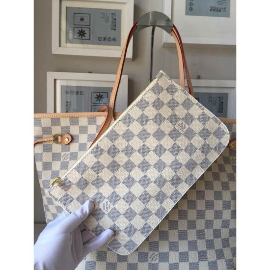 Replica Borse Neverfull GM Damier Azur N41360