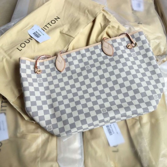 Replica Borse Neverfull MM Damier Azur N41605