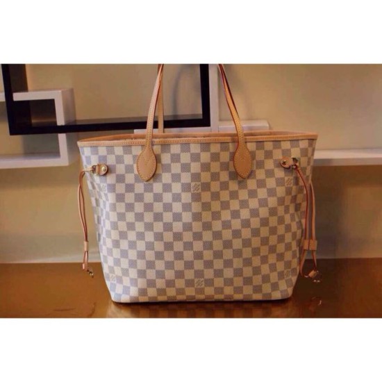 Replica Borse Neverfull MM Damier Azur N51107