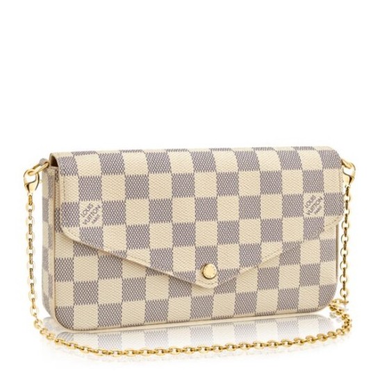Replica Borse Pochette Felicie Damier Azur N63106