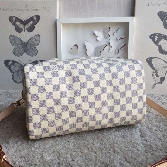Replica Borse Speedy Bandoulière 30 Damier Azur N41373