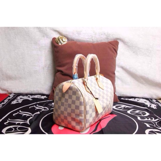 Replica Prezzo Borse Speedy 25 Damier Azur N41371
