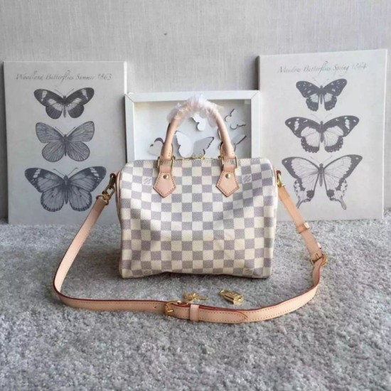 Replica Prezzo Borse Speedy Bandoulière 25 Damier Azur N41374