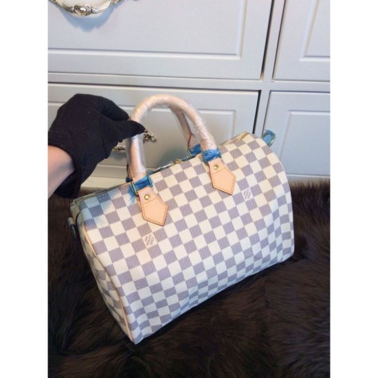 Replica Scontate Borse Speedy 30 Damier Azur N41370