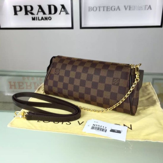 Replica Borse Eva Clutch Damier Ebene N55213