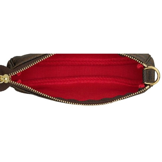 Replica Borse Mini Pochette Accessoires Damier Ebene N58009