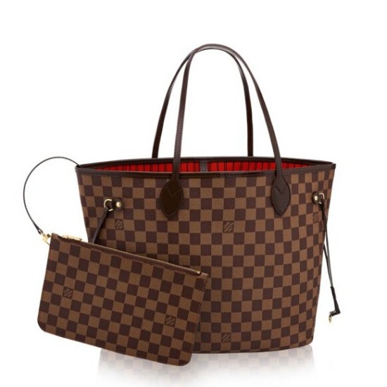 Replica Borse Neverfull MM Damier Ebene N41358