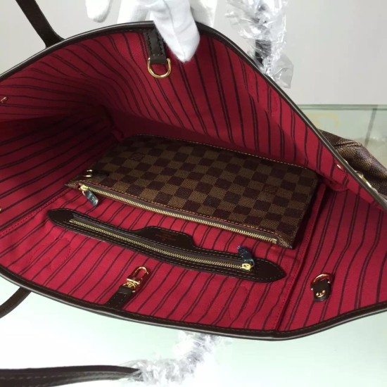 Replica Borse Neverfull MM Damier Ebene N41358