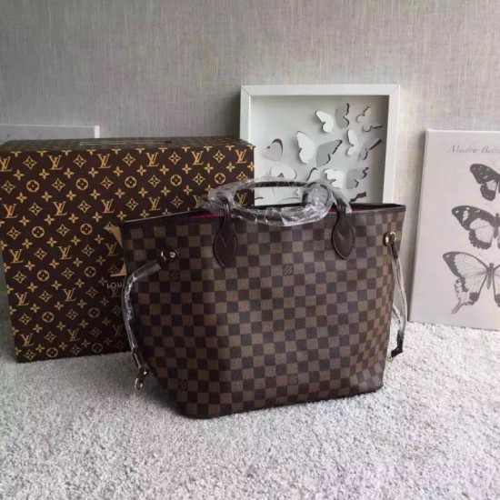 Replica Borse Neverfull MM Damier Ebene N51105