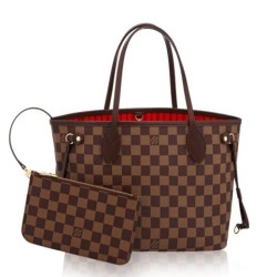 Replica Borse Neverfull PM Damier Ebene N41359