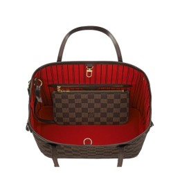 Replica Borse Neverfull PM Damier Ebene N41359