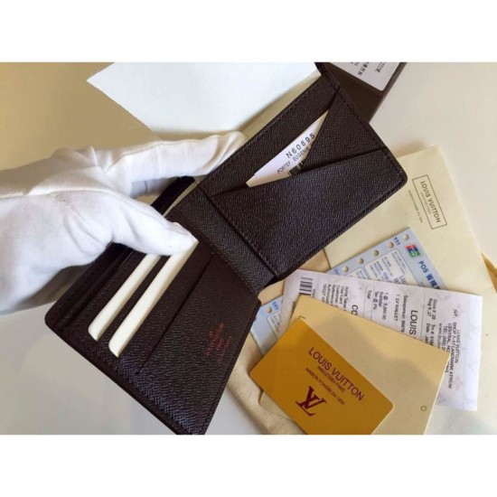 Replica Damier Ebene Tela multiplo N60895 Portafoglio