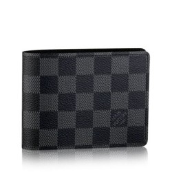 Replica Damier Graphite Tela multiplo N62663 Portafoglio