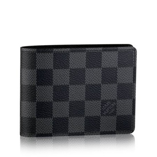Replica Damier Graphite Tela multiplo N62663 Portafoglio