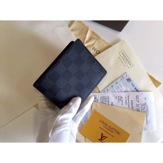 Replica Damier Graphite Tela multiplo N62663 Portafoglio
