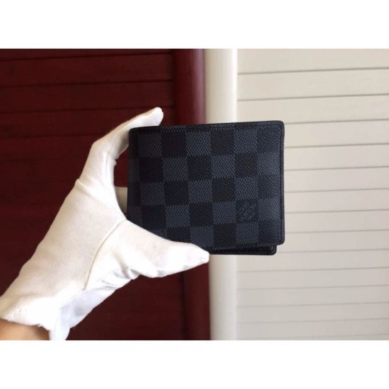 Replica Damier Graphite Tela multiplo N62663 Portafoglio