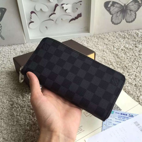 Replica Zippy Portafoglio verticale N63095 Damier Graphite