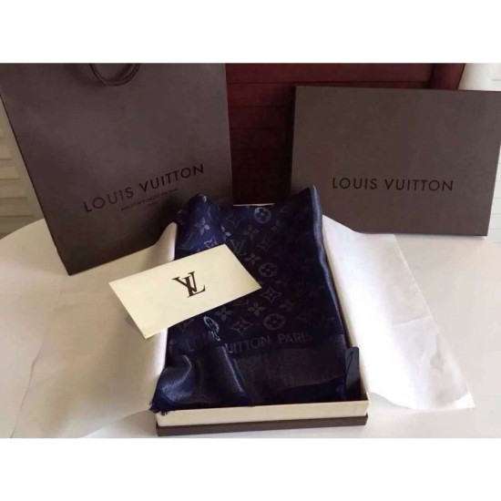 Replica Monogram Blu Scialle M72412