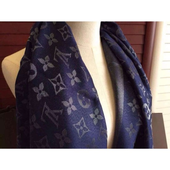 Replica Monogram Blu Scialle M72412