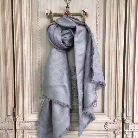 Replica Monogram grigio brillare Scialle M75120