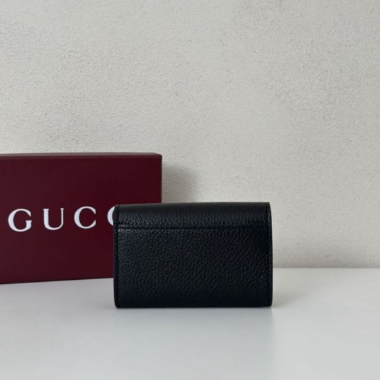 Replica Porta carte Gucci Softbit 828148 Nero Imitazioni Outlet Premio