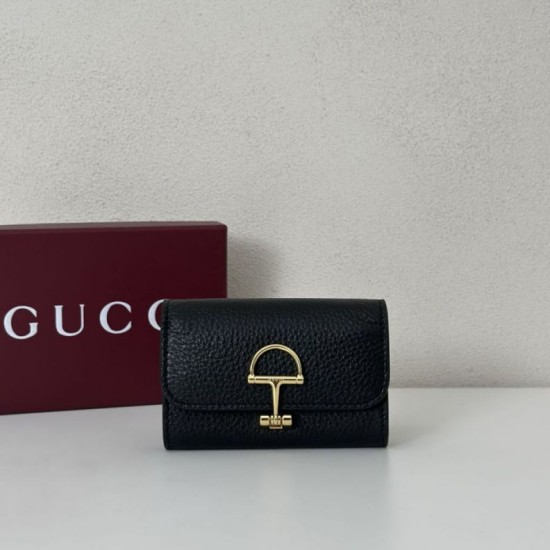 Replica Porta carte Gucci Softbit 828148 Nero Imitazioni Outlet Premio