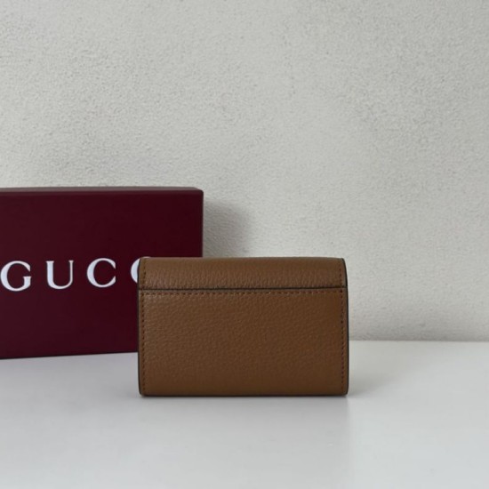 Replica Porta carte Gucci Softbit 828148 Marrone Imitazioni Outlet Premio