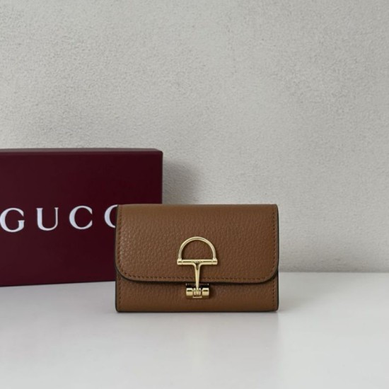 Replica Porta carte Gucci Softbit 828148 Marrone Imitazioni Outlet Premio