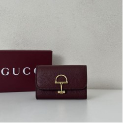 Replica Porta carte Gucci Softbit 828148 Rosso vino Imitazioni Outlet Premio