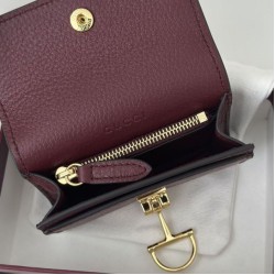 Replica Porta carte Gucci Softbit 828148 Rosso vino Imitazioni Outlet Premio