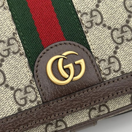 Replica Borsa mini Gucci Ophidia 795466 marrone Imitazioni Outlet Premio