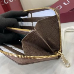 Replica Portafoglio Gucci Ophidia con cerniera 838484 marrone Imitazioni Outlet Premio