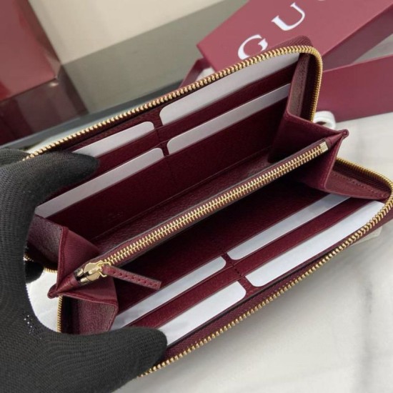 Replica Portafoglio Gucci Ophidia con cerniera 838484 rosso Imitazioni Outlet Premio
