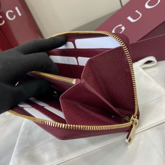 Replica Portafoglio Gucci Ophidia con cerniera 838484 rosso Imitazioni Outlet Premio