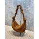 Replica Borsa hobo YSL Saint Laurent Amalia pelle scamosciata caramello Imitazioni Outlet Premio