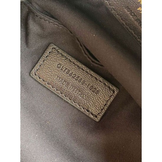 Replica Borsa hobo YSL Saint Laurent Amalia pelle scamosciata caramello Imitazioni Outlet Premio
