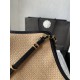 Replica Borse Chanel Maxi Shopping Tote Piccola/Grande AS5463 Rafia/Vitello Marrone/Nero Imitazioni Outlet Premio