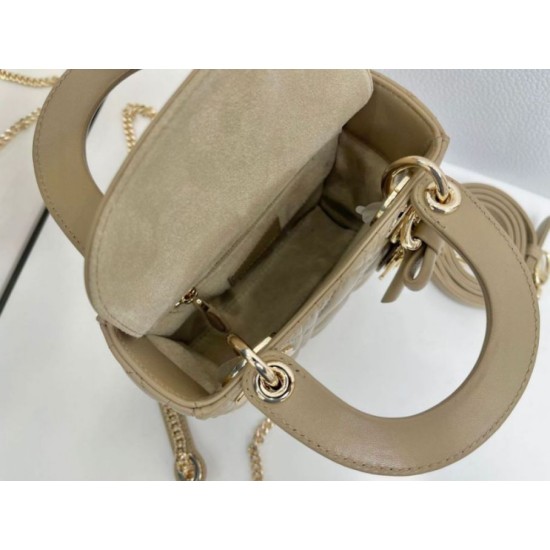 Replica Borse Dior Mini Lady Dior agnello cannage Arco biscotto caldo Imitazioni Outlet Premio